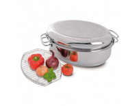 Nerezový pekáč s víkem 40,5x28 cm, 8 l+3,5 l Orion