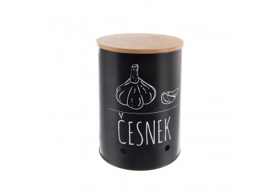 Dóza pr. 11 cm Česnek BLACK