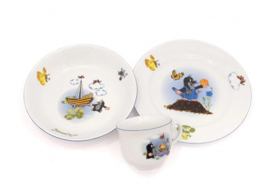 Dětská jídelní souprava, Krteček a loďka