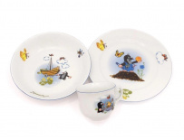 Dětská jídelní souprava, Krteček a loďka