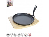 Pánev litina s prkénkem pr. 22 cm