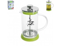 Konvice sklo/nerez/silikon kafetier Š 0,6 l