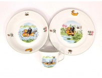 Dětská jídelní souprava, Krteček a kačenka