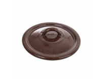 Smaltovaná poklice BROWN pr. 14 cm