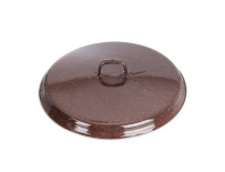 Smaltovaná poklice BROWN Lem pr. 33 cm