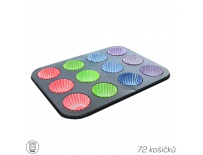 Forma MUFFINY 12+košík cuk. papír 72 ks