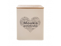 Dóza Mouka polohrubá SRDCE 11,5x11,5x14 cm