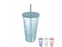 Orion Sklenice s víčkem a brčkem 0,48 l 1 ks