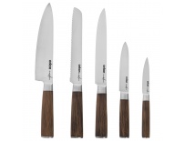 Nůž kuchyňský nerez WOODEN sada 5 ks