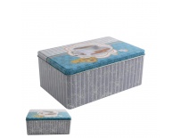 Dóza plech hran. 20x13 CUP TEA