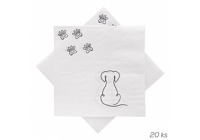 Orion Servírovací ubrousky PEJSEK