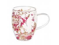 Orion Dvoustěnný hrnek DOUBLE květy 0,36 l