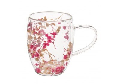 Orion Dvoustěnný hrnek DOUBLE květy 0,36 l