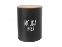 Dóza Mouka hrubá BLACK pr. 13 cm