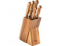 LT2080 SET 5 NOŽŮ V BLOKU WOOD LAMART