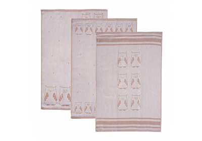 Orion Kuchyňská utěrka SOVA 3 ks