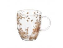 Orion Dvoustěnný hrnek DOUBLE květy 0,35 l