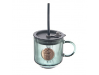 Orion Hrnek s víčkem a brčkem VERDE 0,35 l