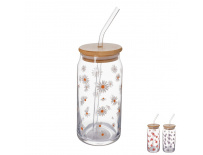 Orion Sklenice s víčkem a brčkem 0,5 l 1 ks