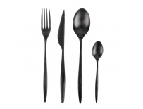 Orion Jídelní příbory Matt black 24 dílů