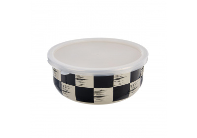 Miska ŠACHOVNICE Lem s víkem pr. 15,5 cm