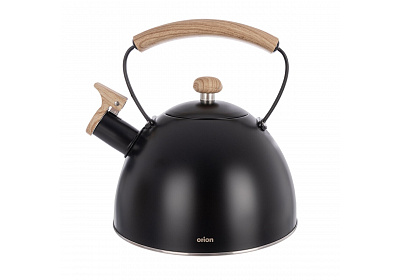 Orion Čajník s píšťalou BLACK 2,5 l
