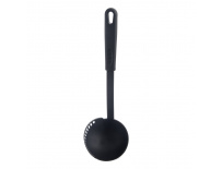 Orion Naběračka s cedníkem BLACKLINE 30,5 cm, pr. 9 cm