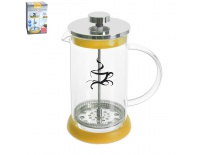 Konvice sklo/nerez/silikon kafetier Š 0,8 l