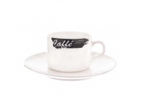Hrnek s podšálkem CAFFÉ 0,18 l 2 ks
