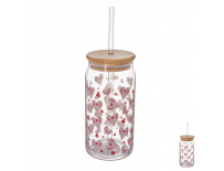 Orion Sklenice s víčkem a brčkem 0,5 l 1 ks