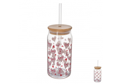 Orion Sklenice s víčkem a brčkem 0,5 l 1 ks