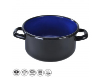 Kastrol smalt černá 7,5 l TM8