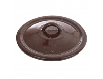 Smaltovaná poklice BROWN pr. 16 cm