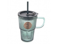 Orion Hrnek s víčkem a brčkem VERDE 0,46 l